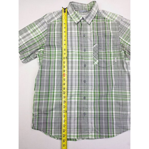 Columbia Omni Wick Advanced Evaporation Size Medium Men Check Short Sleeve Shirt - Picture 9 of 10